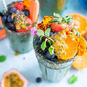 Fruchtiges Smoothie.