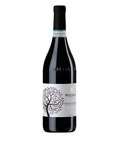 Rotweinflasche Dolcetto d'Alba